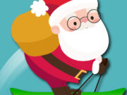 Avalanche Santa Ski Xmas