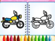 Cute Bike Coloring Book