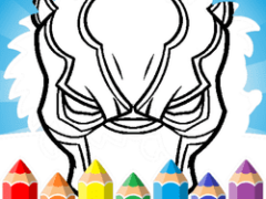 Black Panther Mask Coloring Pages