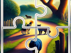 Cats and Dogs Slide Puzzle