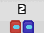 Pixel Us Red and Blue 2