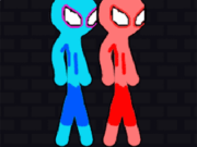 Red and Blue Stickman Rope