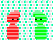 Red and Green Color Rain